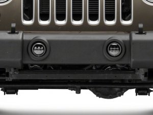Jeep Wrangler JK Fog Lights - Raxiom - Axial Series 4-In LED - RGB Halo - `07-`18