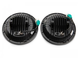 Jeep Wrangler JK Headlights - Raxiom - Axial Series 13-LED - Black - `07-`18