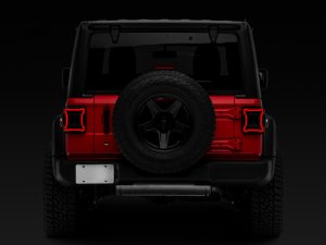 Jeep Wrangler JL LED Taillights - Raxiom - Axial Series Plateau - Black - `18-`22