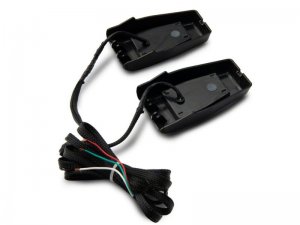 Jeep Wrangler JK Rear Window Glass Hinge LED Lights - Rear - Raxiom - Axial Series - Black - `07-`18