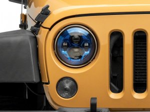 Jeep Wrangler JK LED Headlights - Raxiom - Blue - `07-`18