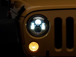 Jeep Wrangler JK LED Headlights - Raxiom - Chrome - `07-`18