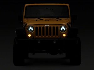 Jeep Wrangler JK LED Headlights - Raxiom - Chrome - `07-`18