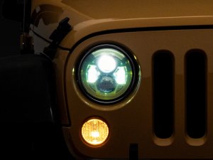 Jeep Wrangler JK LED Headlights - Raxiom - Green - `07-`18