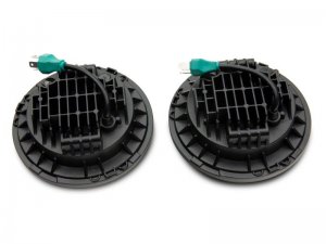 Jeep Wrangler JK LED Headlights - Raxiom - 7-Inch - Orange - `07-`18