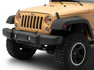 Jeep Wrangler JK LED Headlights - Raxiom - 7-Inch - Orange - `07-`18