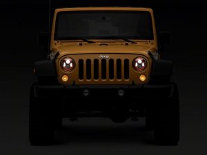 Jeep Wrangler JK LED Headlights - Raxiom - Red - `07-`18