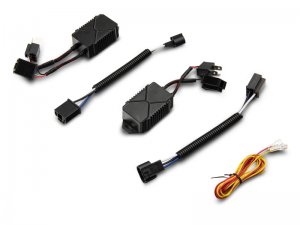 Jeep Wrangler JK LED Headlights - Raxiom - w/ Halos- Black Housing - Clear - `07-`18