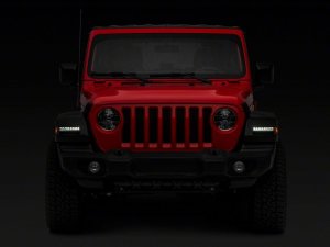Jeep Wrangler JL Turn Signal Lights - Raxiom - Axial Series SEQL LED - Smoked - `18-`23