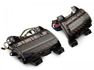Jeep Wrangler JL Turn Signal Lights - Raxiom - Axial Series SEQL LED - Smoked - `18-`23