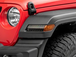 Jeep Wrangler JL Turn Signal Lights - Raxiom - Axial Series SEQL LED - Smoked - `18-`23