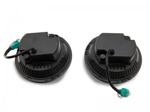 Jeep Wrangler JK LED Headlights - Raxiom - Axial 7-In with DRL - Chrome - `07-`18