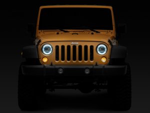Jeep Wrangler JK LED Headlights - Raxiom - Black - `97-`18