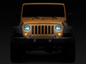 Jeep Wrangler JK LED Headlights - Raxiom - Black - `97-`18