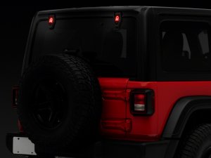 Jeep Wrangler JL Rear Window Glass Hinge LED Lights - Rear - Raxiom - Axial Series - Clear - `18-`23