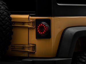 Jeep Wrangler JK LED Taillights - Raxiom - Halo - Black - `07-`18