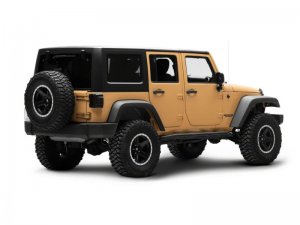 Jeep Wrangler JK LED Taillights - Raxiom - Axial Series Carver - Black Housing, Smoked Lens - `07-`18