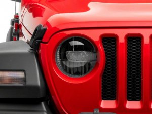 Jeep Gladiator LED Headlights - Raxiom - Axial Series 9-In LED, Clear Lens - Black - `18-`23