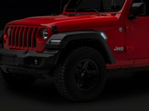 Jeep Wrangler JL Side Marker Lights - Raxiom - Axial Series - Smoked - `18-`23