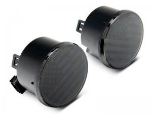 Jeep Wrangler JK Turn Signal Lights - Raxiom - Old Glory - Smoked - `07-`18