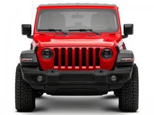Jeep Gladiator LED Headlights - Raxiom - Axial Series 9-In LED Angel Eye - Black Housing - `18-`23