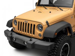 Jeep Wrangler JK LED Headlights - Raxiom - Axial Series 7-In Dragon Eye - Black - `07-`18