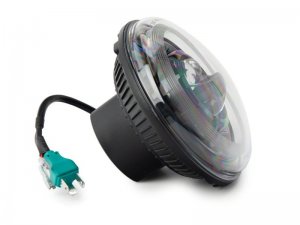 Jeep Wrangler JK LED Headlights - Raxiom - Axial Series 7-In Dragon Eye - Black - `07-`18