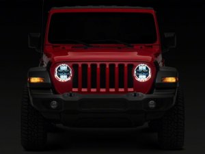 Jeep Gladiator LED Headlights - Raxiom - Axial Series 9-Inch Angel Eye - `18-`23