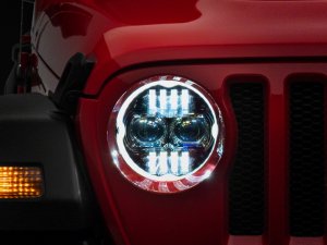 Jeep Gladiator LED Headlights - Raxiom - Axial Series 9-Inch Angel Eye - `18-`23