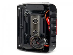 Jeep Wrangler JK Tail Lights - Raxiom - Trident LED - Smoked - `07-`18