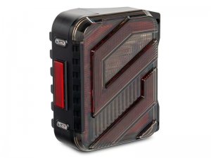 Jeep Wrangler JK LED Taillights - Rear - Raxiom - Trident - Black - `07-`18