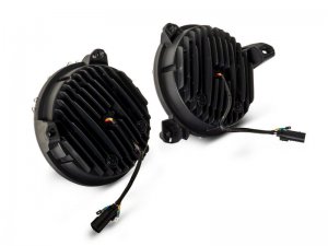 Jeep Gladiator LED Headlights - Raxiom - Axial Series 9-Inch Angel Eye - Black - `18-`23