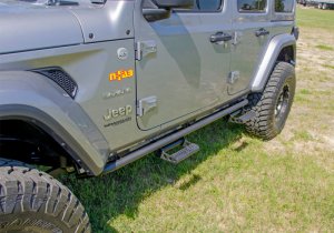 Jeep Wrangler JL NFB RKR Rails - N-Fab - Gloss Black - `18-`24