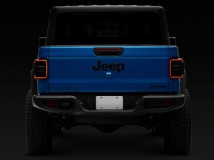 Jeep Gladiator Taillights - Rear - Raxiom - Factory Halogen LED, Black Housing - Smoked - `20-`23