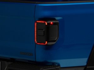 Jeep Gladiator Taillights - Rear - Raxiom - Factory Halogen LED, Black Housing - Smoked - `20-`23