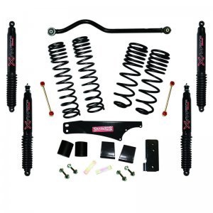 Jeep Wrangler JK Long Travel Kit - Front + Rear - Skyjacker - Dual-Rate - Black - `07-`18