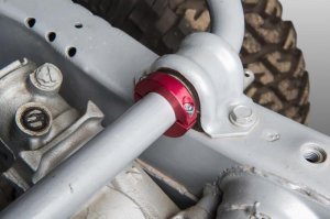 Jeep Wrangler JK Sway Bar Clamp Kit - JKS Manufacturing - Anodized JKS Red