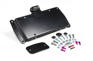 Jeep Wrangler JK License Plate Relocation Kit - Rear - JKS Manufacturing - Black - `07-`16