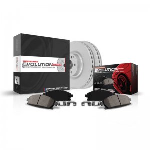 Jeep Gladiator Brake Kit - Rear - PowerStop - Drilled & Slotted Rotors + Carbon-Fiber Ceramic Pads - `20-`21
