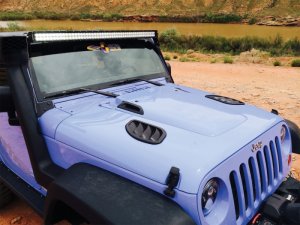 Jeep Wrangler JK Hood Side Vent Kit - Right and Left - Daystar - Black - `07-`18