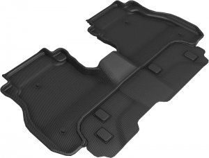 Jeep Gladiator Floormats - Rear - 3D MAXpider - Kagu - Black - 2020+