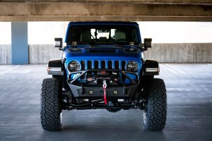 Jeep Gladiator Light Bar Mounts - Cowl/A-pillar - DV8 Offroad - Dual Pod Light Mounts - Micro-texture black - `20-`22