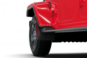 Jeep Gladiator Mud Flap - Rally Armor - UR Series - Black/Metallic Black Logo - `19-`24