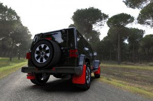 Jeep Wrangler JL Mud Flap Kit - Rally Armor - UR - Red - `18-`22