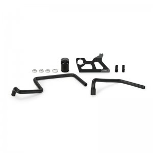 Jeep Wrangler JK Baffled Oil Catch Can Kit - Mishimoto - Black - 3.8L V6 - `07-`11