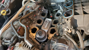 Jeep Wrangler JK Oil Filter Housing Kit - Mishimoto - Aluminum - 3.6L - `12-`18