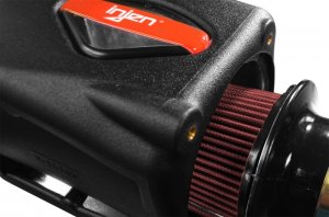 Jeep Gladiator Performance Air Intake - Injen - Power-Flow Intake System, PF5005WBC - Wrinkle Black - V6-3.6L - `20-`21