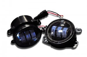 Jeep Wrangler JK Fog Lights - DV8 Offroad - LED, Replacement, 4 in, 30W - `07-`18