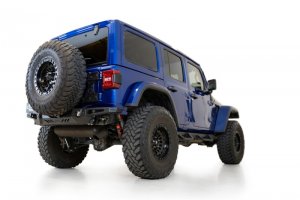Jeep Wrangler JL Rear Bumper - Rear - Addictive Desert Designs - Stealth Fighter - Hammer Black - `18-`23