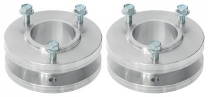 Jeep Gladiator Bump Stops - Front - RockJock - Mojave Front Upper Bump Stop Spacer - Clear Anodized